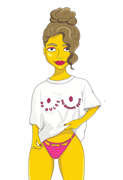 cartoon girl